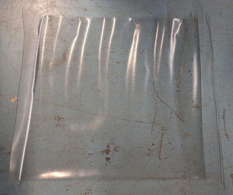 New: Clear Plastic Vinyl Mat - 47" x 35.5"