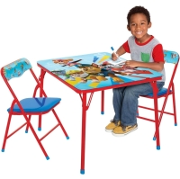 As New: Paw Patrol Activity Table and Chair Set For Kids - Appears to Be Light Damage From Shipping