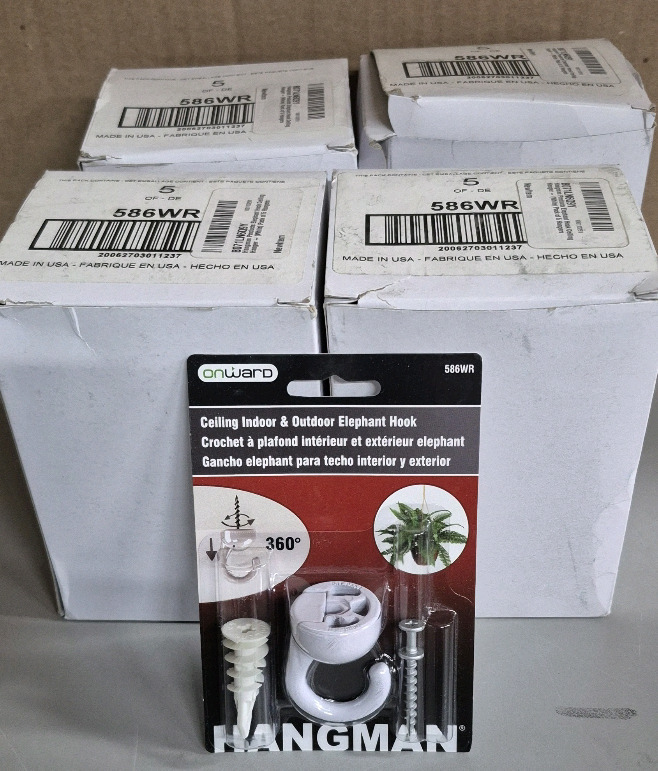 20 New Onward Ceiling Indoor & Outdoor Elephant Hooks