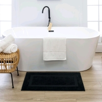 New Mohawk Home Prestige Casual Solid Black 2' x 3.4' Bath Mat
