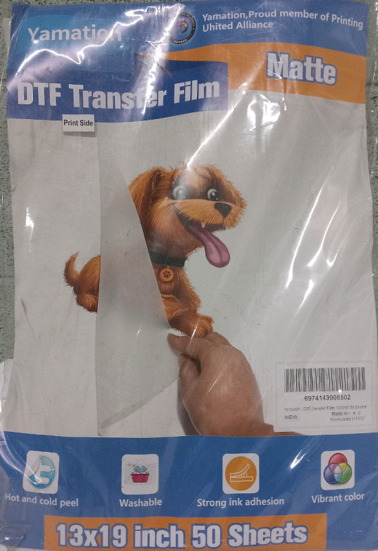 New | 50 Sheets of 13x19" Matte Transfer Film | Safe in Washers