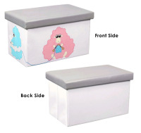 New | 20" Cartoon Sheep Designed Ottoman/ Storage Bin