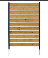 New | Enclo Concord Cedar Wood No Dig Privacy Screen 60&frac12;" H x 38⅝" W