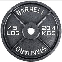 New | Cast Iron Standard Dumbell 45LBS Plate