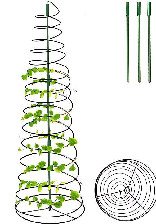 2 New Tomato Spiral Tower Plant Supports | Grows with your Plant