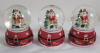 12 New Holiday Style Christmas Mini Snowglobes . Measures 2.5" tall each - 2