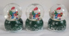 12 New Holiday Style Christmas Mini Snowglobes . Measures 2.5" tall each - 3