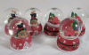 12 New Holiday Style Christmas Mini Snowglobes . Measures 2.5" tall each - 4