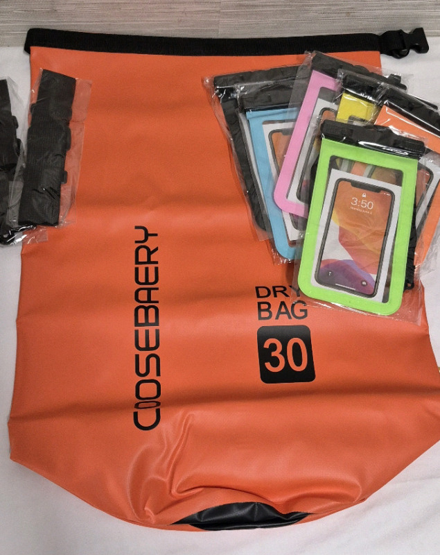 New Coosebaery Dry Bag & 6 Waterproof Phone Pouches