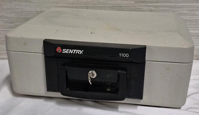 Sentry 1100 Fire Protection Case With Privacy Key - 14" x 9.75" x 6.25"