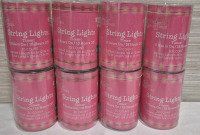 8 New String Lights with Timer 30 Count 124" Long - Warm White & Red
