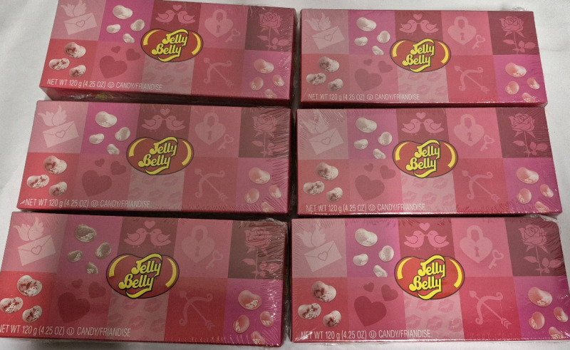 6 New Packs JELLY BELLY Candies 120g Each Box - 10 Flavours BB Apr 30 2026