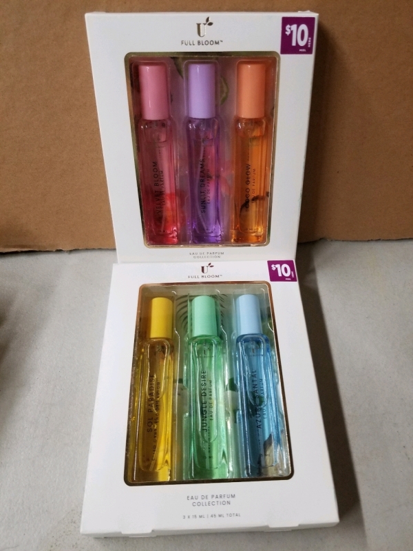 2 New boxes of Full Bloom EAU DE PARFUM COLLECTION 6 bottles total