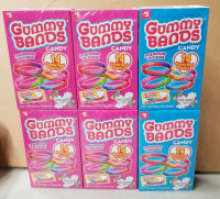 6 new boxes Gummy Bands candy
