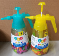 2 New 321 Party Balloon pumpers each pump bottle has 250 balloons