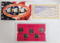 1999 USA Denver Mint Edition State Quarter Set . Brilliant Uncirculated Condition in Case .