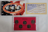 2000 USA Denver Mint Edition State Quarter Set . Brilliant Uncirculated Condition in Case .