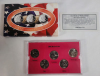 2002 USA Denver Mint Edition State Quarter Set . Brilliant Uncirculated Condition in Case .