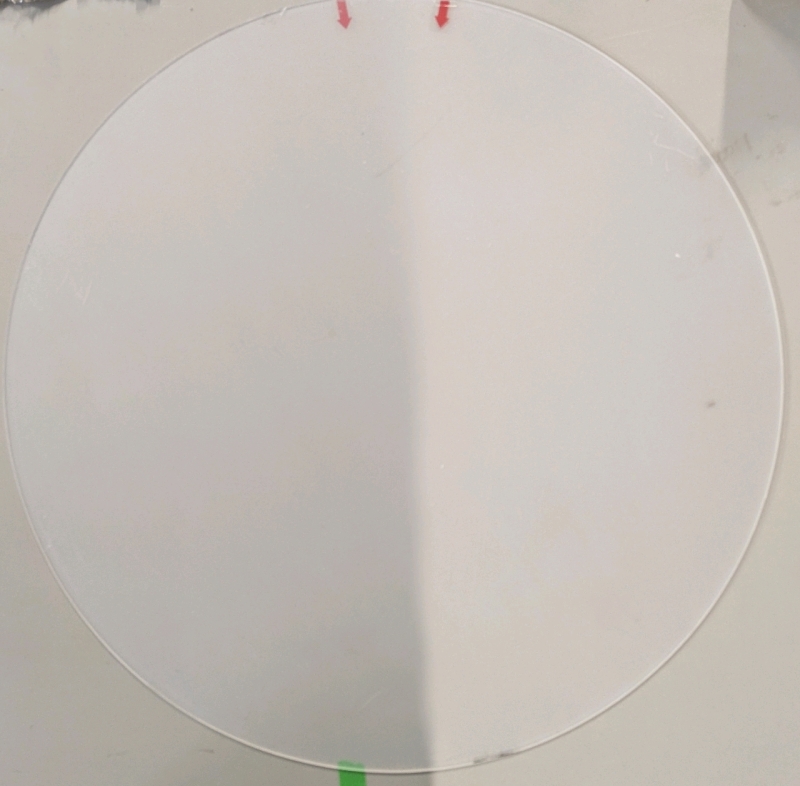 As New: 1/8" Thick Round Acrylic Disk - 28" Diameter