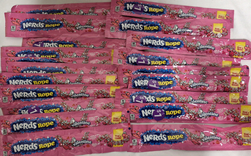 20 New Packs NERDS ROPE Candy 26g Each Pack BB Oct 2025