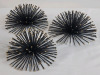 Vintage MCM Sputnik Atomic Starburst Spike Wall Art Gold /Black Decor , Set of 3 . Measures 5" to 6.5" diameter - 2