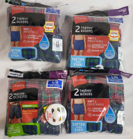 8 New Hanes Size Large Boxers . Waist 36"-38"