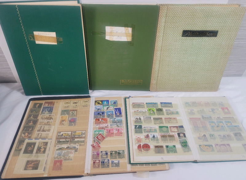 Germany & German Democratic Republic (DDR) Postage Stamps . Five (5) Books / Binders Full