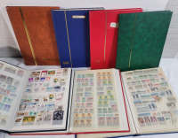 World Postage Stamp Lot . Canada , Spain , Poland , Denmark , India , Belgium , USA plus more . Seven (7) Stamp Books