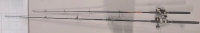 2 Fishing Rods - Shakespeare Pro-Am 9ft Rod - South Bend Condor Graphite Composite 7' Spinning Rod