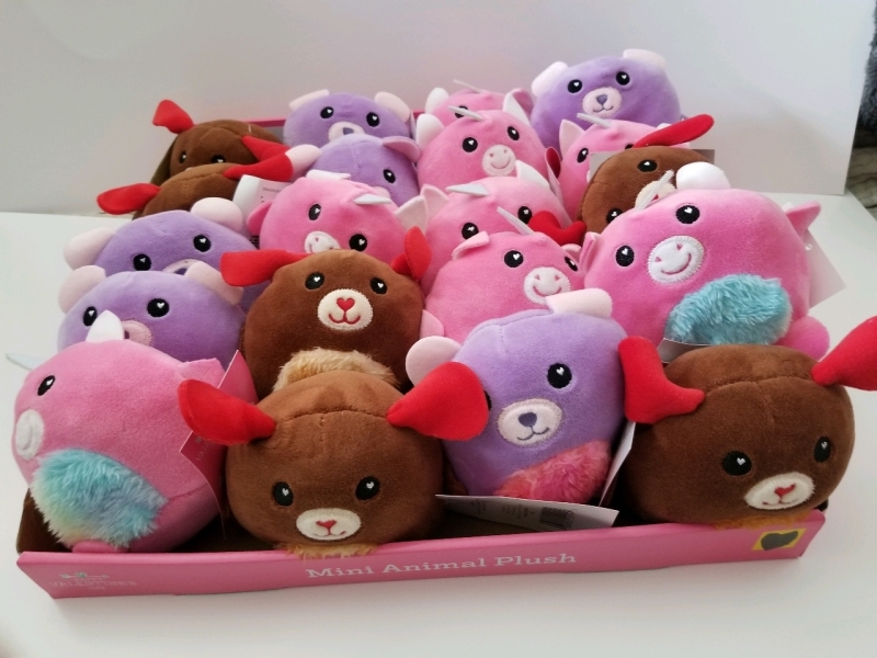 20 New 5" assorted mini plush animals (stuffies)