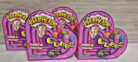 4 New Packs Warheads Cubes Chewy Candy Mildly Sour & Wildly Sweet 56g Each Pack BB 02/2026