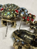 Rhinestone Inlay Cute Frog Prince Retro Niche Earrings Studs Posts Stamped 925 Approximately 1.2 x 1.14 Inch - 4