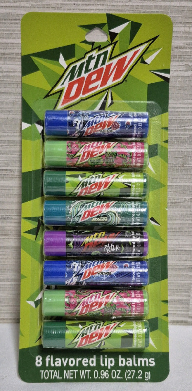 8 New Mountain Dew Lip Balms
