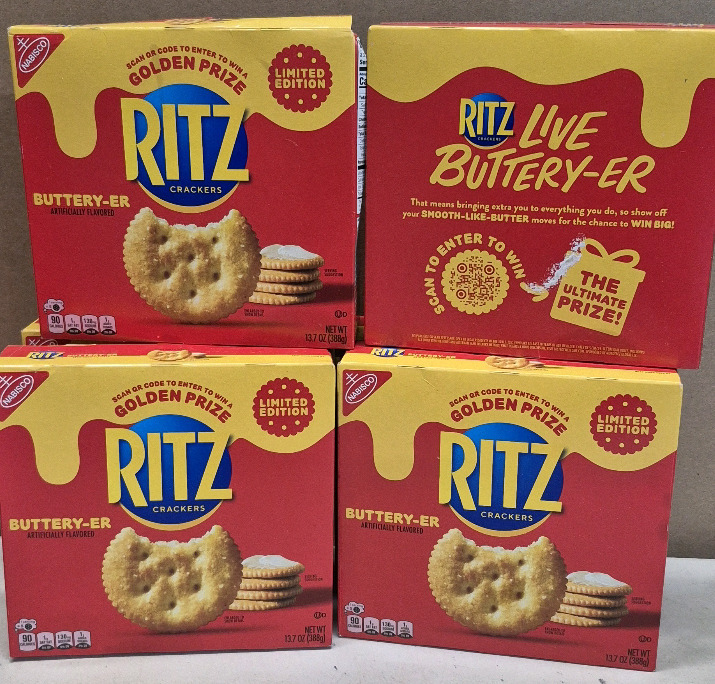6 New Packs Nabisco Ritz Buttery-er Crackers BB Nov 5 2024