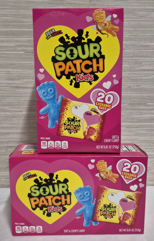 2 New Packs Sour Patch Kids Candy 250g Per Pack BB 30 Aug 2025