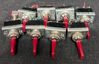 9x Toggle Switches - 8x R13-25E 6A 250V AC 1" Wide - 1x 36-260 Mini 6A 250V AC/5A 120V AC 1/2" Wide