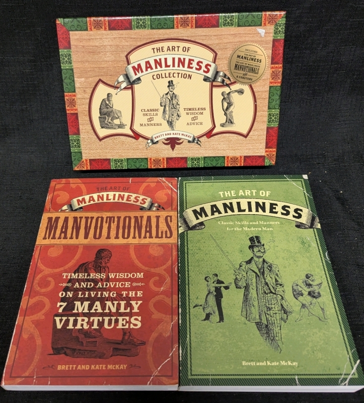 The Art of Manliness Collection by Brett and Kate McKay - Two Books and a Cigar Box - Books Are Intended to Look Weathered