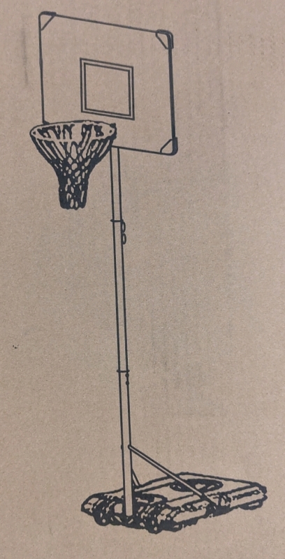 As New: Basketball Hoop - Unsure of Height