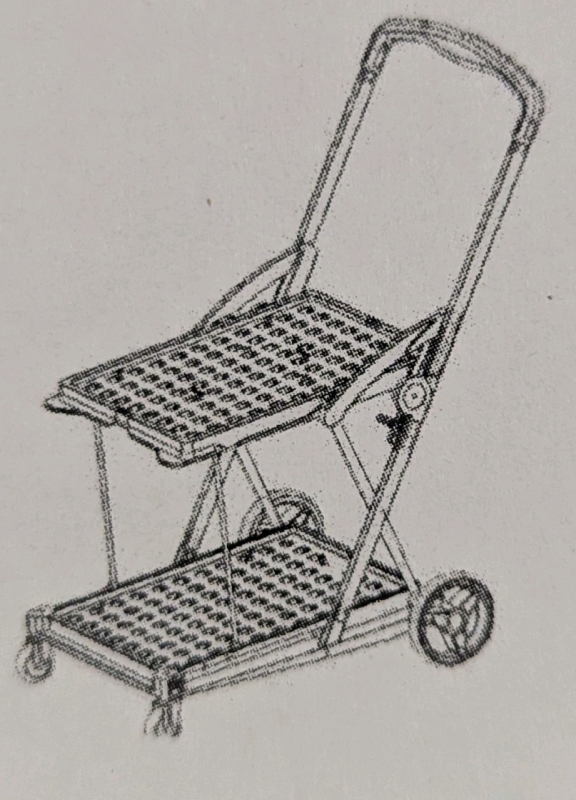 As New: Collapsible Utility Cart With Collapsible Tote