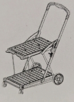 As New: Collapsible Utility Cart With Collapsible Tote