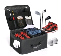 New - Golf Trunk Organizer Waterproof Travel Car Golf Locker for Accessories , Collapsible . Measures 17"&times;13"&times;9" . Golf accessories Not included
