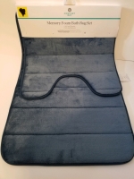 New 2 Piece memory foam Bath rug set