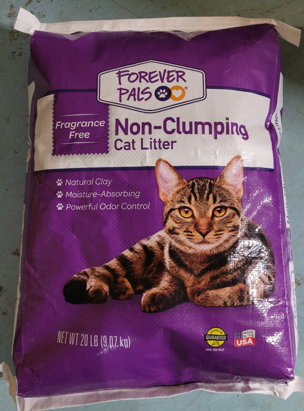New - 20lbs Forever Pals Fragrance Free Non-Clumping Cat Litter . 20lbs / 9kg Bag