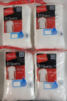 13 New Hanes Size 3XL White T-Shirts