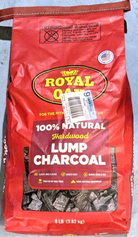 New ROYAL OAK 100% Natural Hardwood Lump Charcoal - 8lb / 3.62kg