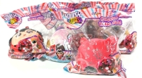 6 New Squish Squash Collectable Squishy Plush Toys w Pop-Out Gooshy Glitter Insides : 3.5" Tall ea
