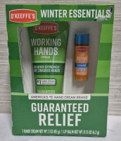 New O'Keeffe's Winter Essentials Hand Cream & Lip Balm