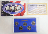 2004 USA Philadelphia Mint Edition State Quarter Set . Brilliant Uncirculated Condition in Case .