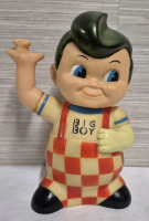 Vintage 8" Tall Big Boy Coin Piggy Bank