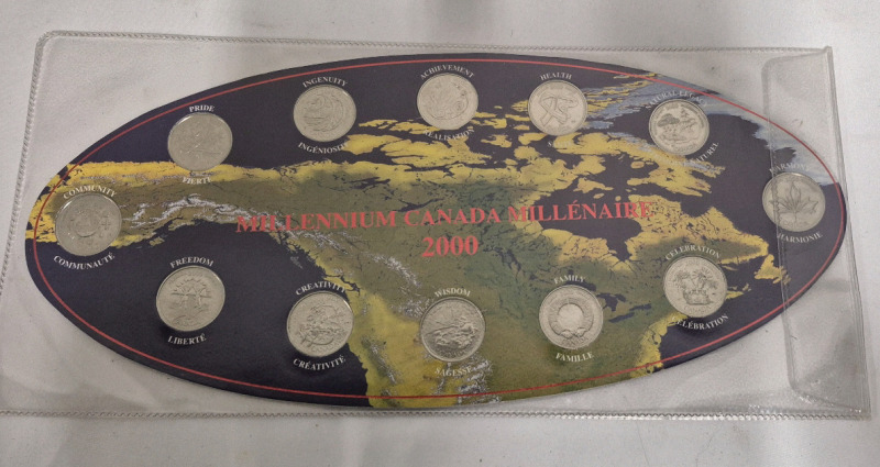Canada 2000 Millennium Quarters Coin Set